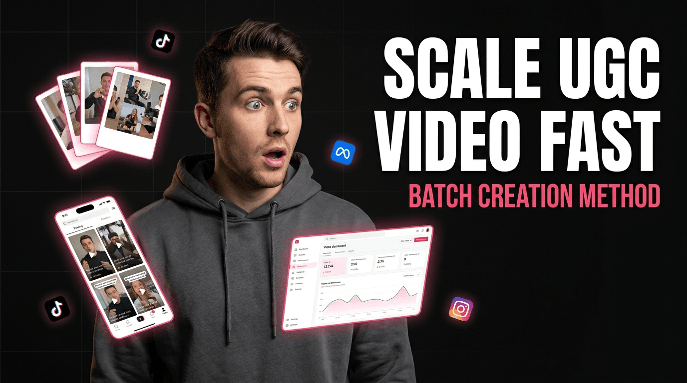 Comment produire 50 variantes de vidéos UGC en moins d'une journée