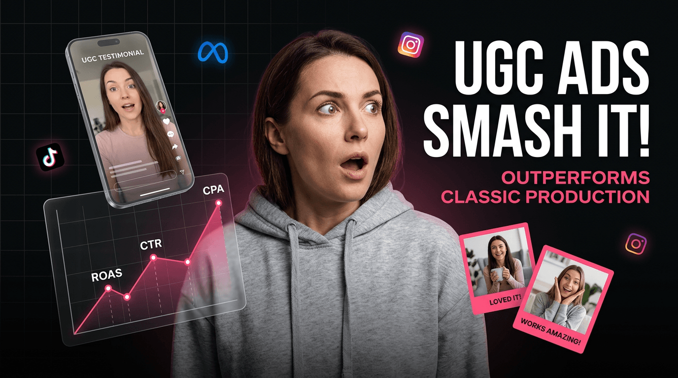UGC testimonial ads : pourquoi ils surperforment les productions classiques