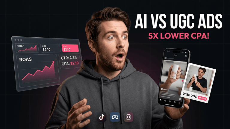 AI UGC vs UGC traditionnel : comparaison des performances en ads